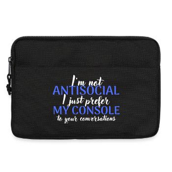 Ich bevorzuge meinen Computer - Laptoptasche 13" - Schwarz - Vorne