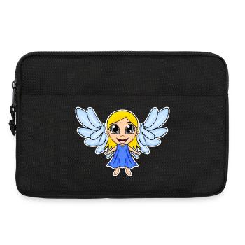 Engel Mädchen Flügel - Laptoptasche 13" - Schwarz - Vorne