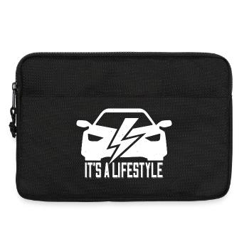 C’est une supercharge de style de vie - Fans de voitures électriques - Sacoche pour ordinateur portable 13 pouces - noir - Devant