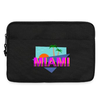 Miami Retro - Laptop bag 13" - black - Front