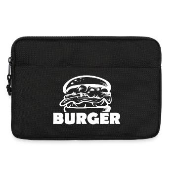 Burger Logo icon Illustration Icon Food Graphic - Laptop bag 13" - black - Front