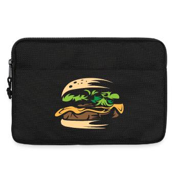 burgers délicieux nourriture bistrot maison sain - Sacoche pour ordinateur portable 13 pouces - noir - Devant