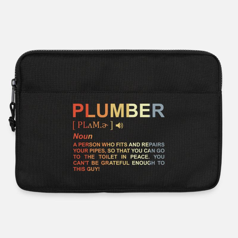Klempner Begriff - Laptoptasche 13" - Schwarz