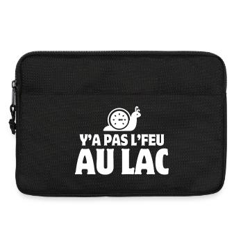y'a pas le feu au lac, expression Suisse, Suisse - Sacoche pour ordinateur portable 13 pouces - noir - Devant
