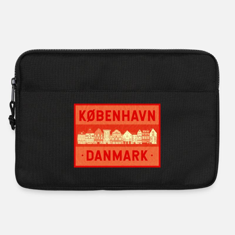 Kopenhagen - Dänemark - Laptoptasche 13" - Schwarz