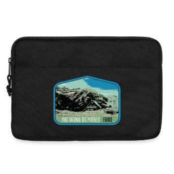 Pyrenees Landscape Escutcheon: Authentic Nature - Laptop bag 13" - black - Front
