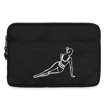 Fitness Mädel - Laptoptasche 13" - Schwarz - Vorne