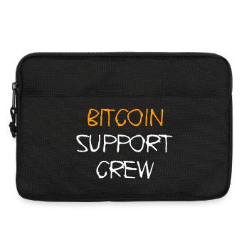 Bitcoin Support Crew Design - Laptoptasche 13" - Schwarz - Vorne