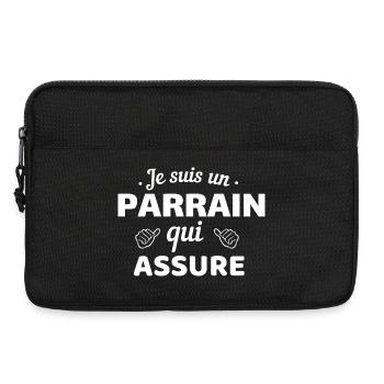 Überraschender Humor Ich bin ein Pate, der dafür sorgt, dass - Laptoptasche 13" - Schwarz - Vorne