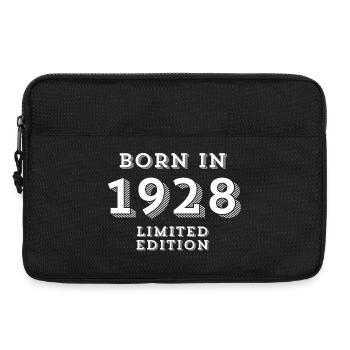 1928, date de naissance, année de naissance - Sacoche pour ordinateur portable 13 pouces - noir - Devant