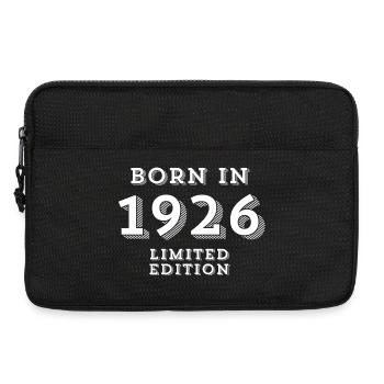 1926, date de naissance, année de naissance - Sacoche pour ordinateur portable 13 pouces - noir - Devant