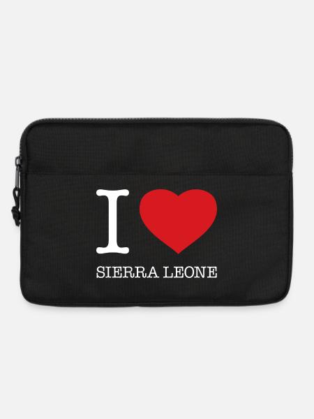 I LOVE SIERRA LEONE - Laptoptasche 13" - Schwarz