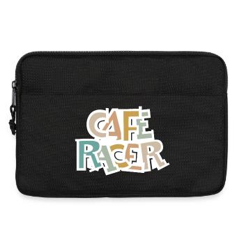 Caferacer retro motorcycle vintage biker icon logo - Laptop bag 13" - black - Front