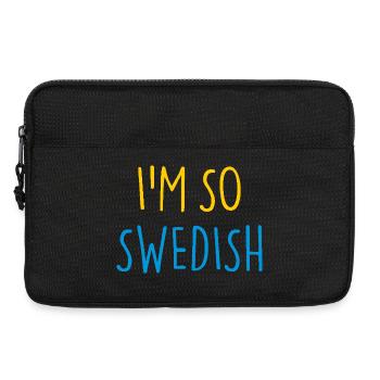 I'M SO SWEDISH Sweden Schweden - Laptoptasche 13" - Schwarz - Vorne