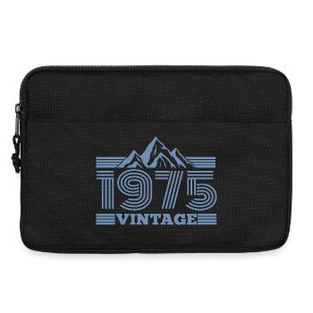 Geburtstag 1975 Retro Natur Wandern Berge - Laptoptasche 13" - Schwarz - Vorne