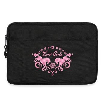 Fille de cheval - Sacoche pour ordinateur portable 13 pouces - noir - Devant