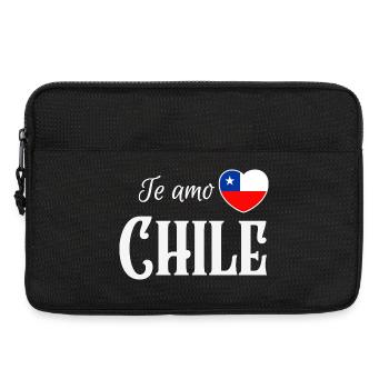 J’aime le Chili, fierté chilienne - Sacoche pour ordinateur portable 13 pouces - noir - Devant