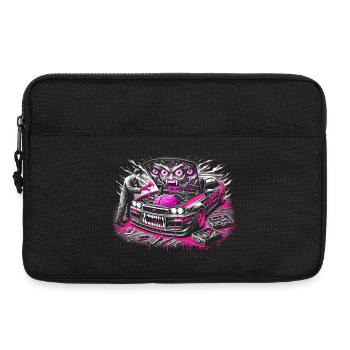 Neon Monster Car Graffiti Design - Sacoche pour ordinateur portable 13 pouces - noir - Devant