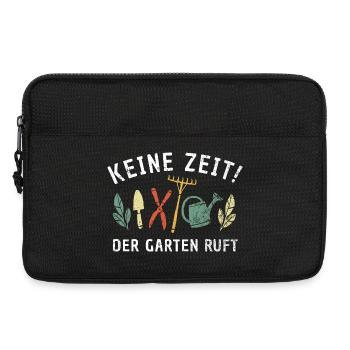 Keine Zeit - Der Garten Ruft Retro Gärtner Natur - Laptoptasche 13" - Schwarz - Vorne