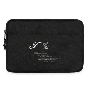 Humorvoller irischer Slang Feck Definition Drucken - Laptoptasche 13" - Schwarz - Vorne