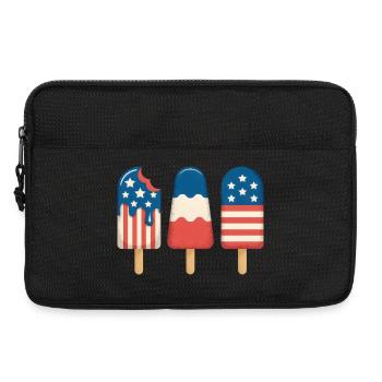 Cream Lover Independence Day 4th of July - Laptop bag 13" - black - Front
