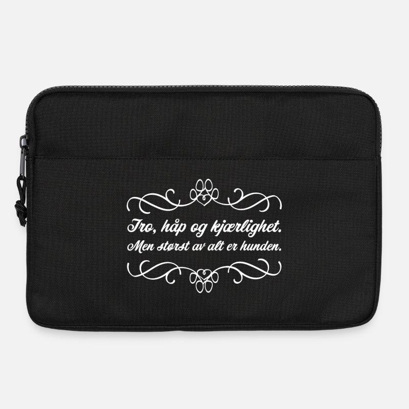 Glaube, Hoffnung und Liebe - Laptoptasche 13" - Schwarz