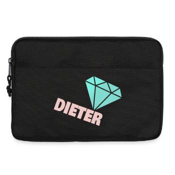 Funkelnder Diamant mit Dieter - Laptoptasche 13" - Schwarz - Vorne