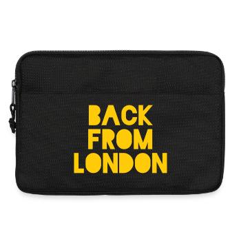 Retour à la conception du skyline de Londres - Sacoche pour ordinateur portable 13 pouces - noir - Devant