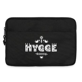 Hygge Typographie Art populaire - Sacoche pour ordinateur portable 13 pouces - noir - Devant