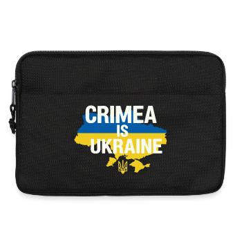 La Crimée est la bannière de l’Ukraine - Sacoche pour ordinateur portable 13 pouces - noir - Devant