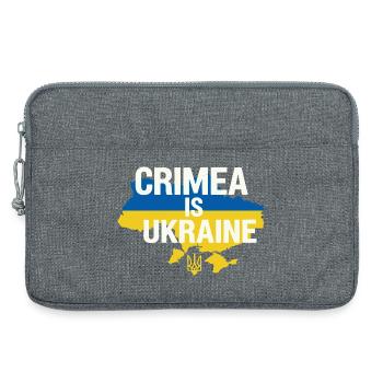 Crimea Is Ukraine Banner - Laptop bag 13" - heather grey - Front