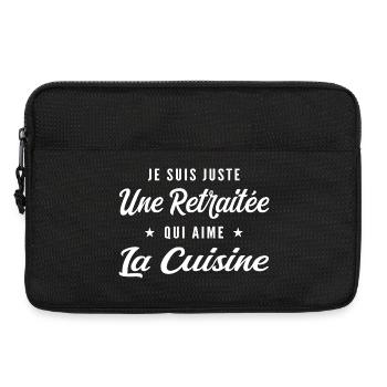 Pensionierter Gourmet: Ich liebe das Kochen - Laptoptasche 13" - Schwarz - Vorne