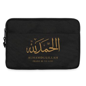 Alhamdulillah Schriftzug - Laptoptasche 13" - Schwarz - Vorne