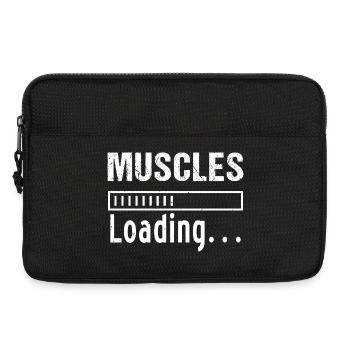 Bodybuilding Fitness Vintage Gym Athleten Workout - Laptoptasche 13" - Schwarz - Vorne