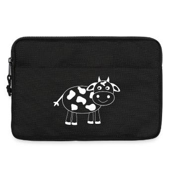 Drôle de vache T-shirt cadeau fermier - Sacoche pour ordinateur portable 13 pouces - noir - Devant