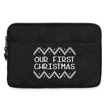 Unser erstes Weihnachten - Laptoptasche 13" - Schwarz - Vorne
