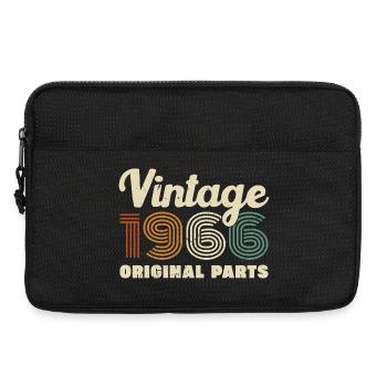 60 Ans 1966 Vintage Rétro Cadeau D'anniversaire - Sacoche pour ordinateur portable 13 pouces - noir - Devant