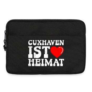Nordsee Urlaub CUXHAVEN IST HEIMAT Lustig - Laptoptasche 13" - Schwarz - Vorne