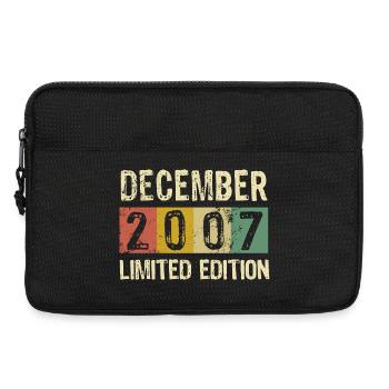 Limited Edition December 2007 Geburtstag Geschenk - Laptoptasche 13" - Schwarz - Vorne