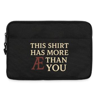 Ancient English Runic Alphabet - Laptop bag 13" - black - Front