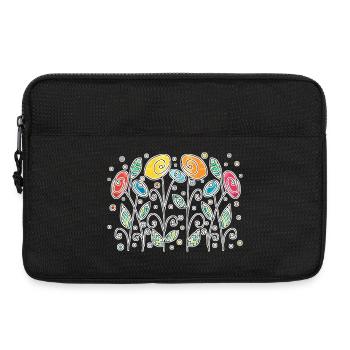 Fleur - Sacoche pour ordinateur portable 13 pouces - noir - Devant