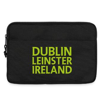 Dublin – Irlande Textdesign - Sacoche pour ordinateur portable 13 pouces - noir - Devant