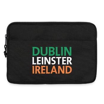 Dublin – Irlande Textdesign - Sacoche pour ordinateur portable 13 pouces - noir - Devant