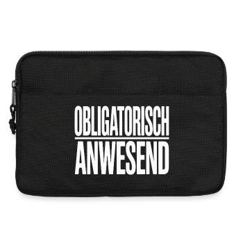 Mandatory Present Sloth Telco Meeting Office - Laptop bag 13" - black - Front