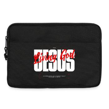 Living God Typography Tee - Laptop bag 13" - black - Front