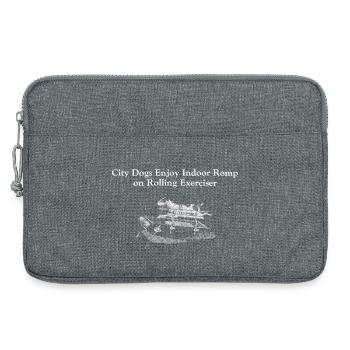 Chiens de la ville - Sacoche pour ordinateur portable 13 pouces - gris chiné - Devant