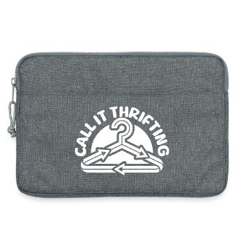 Thrift Shop Call It Thrifting Love Thrifting - Laptoptasche 13" - Grau meliert - Vorne