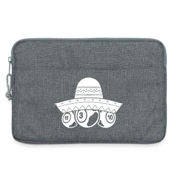 Joueur de bingo balle bingo - Sacoche pour ordinateur portable 13 pouces - gris chiné - Devant