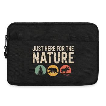 Juste ici pour la nature : silhouettes de la faune - Sacoche pour ordinateur portable 13 pouces - noir - Devant