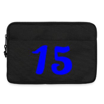 15. 15 ANS. 15e ANNIVERSAIRE. ANNIVERSAIRE 15 ANS. - Sacoche pour ordinateur portable 13 pouces - noir - Devant